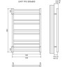 Полотенцесушитель электрический LEMARK UNIT LM45810E П10 500x800